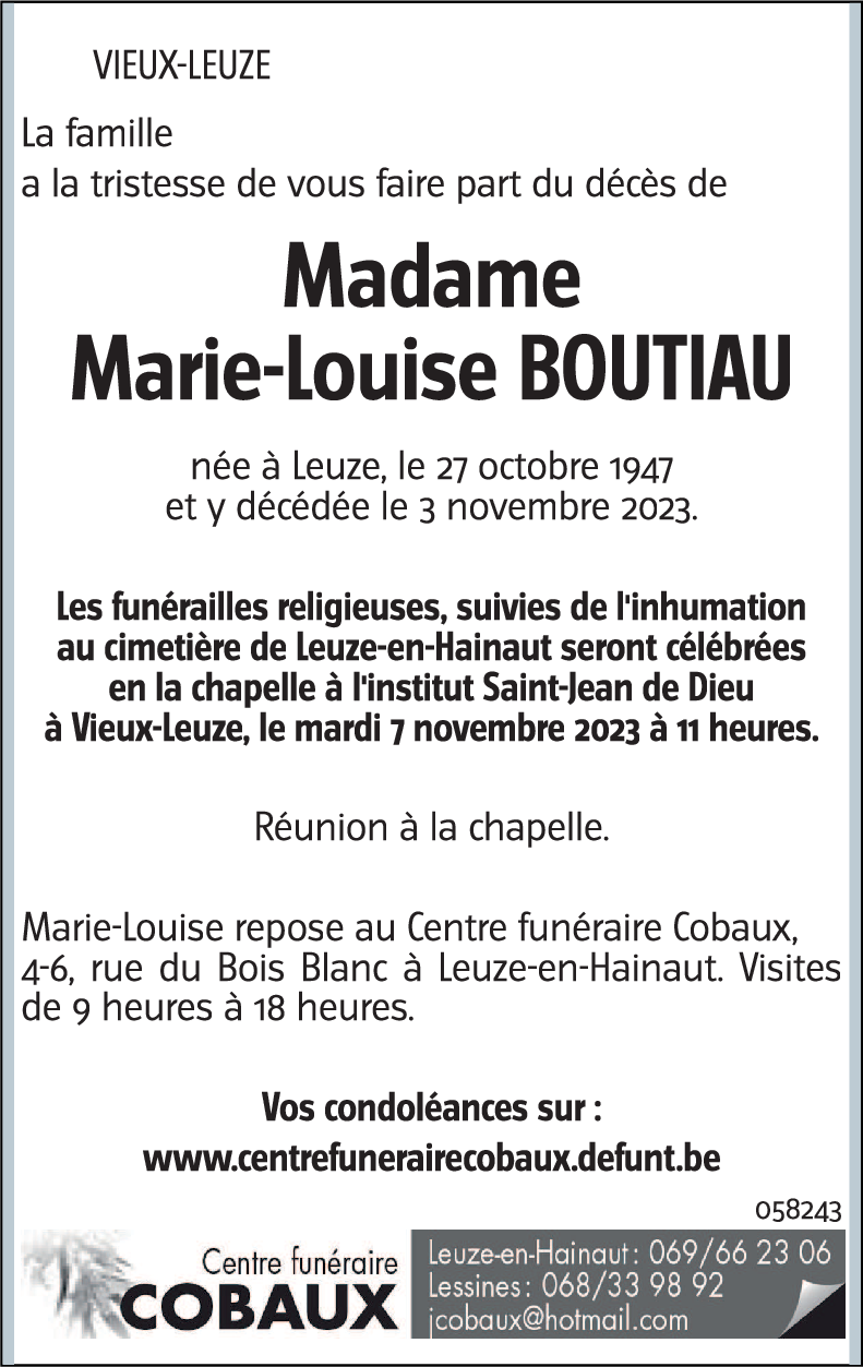 Marie-Louise BOUTIAU