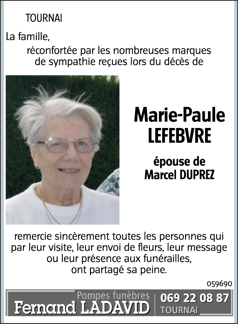 Marie-Paule LEFEBVRE