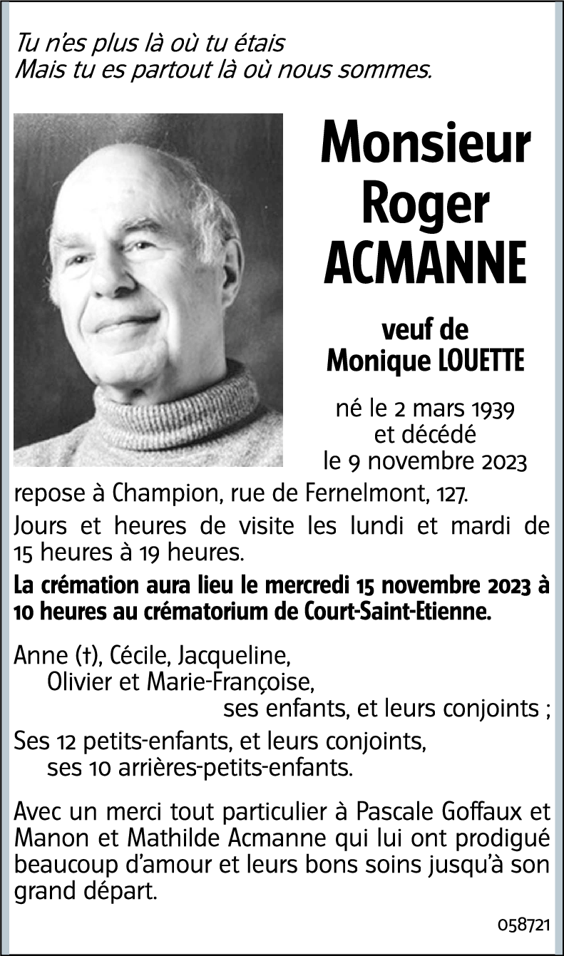 Roger ACMANNE