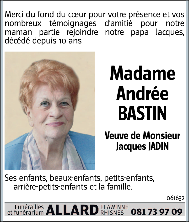 Andrée BASTIN