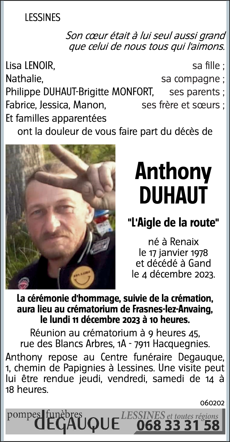 Anthony DUHAUT