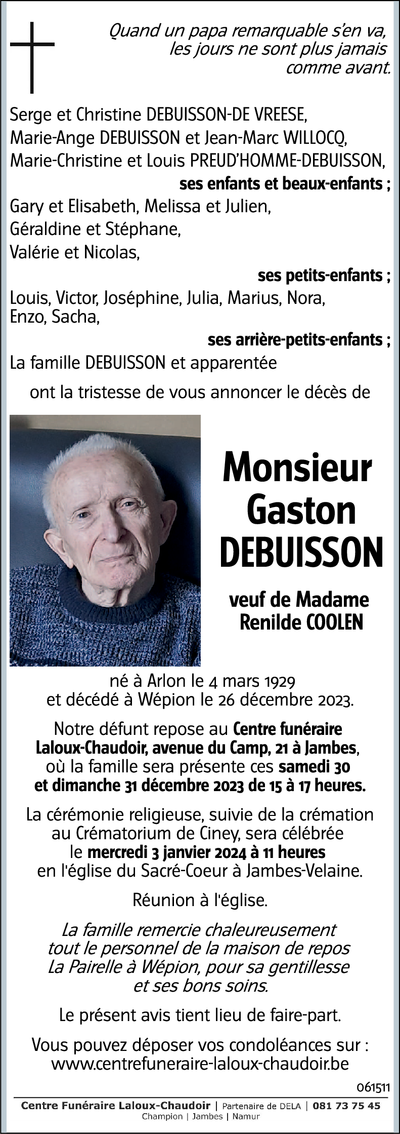 Gaston DEBUISSON