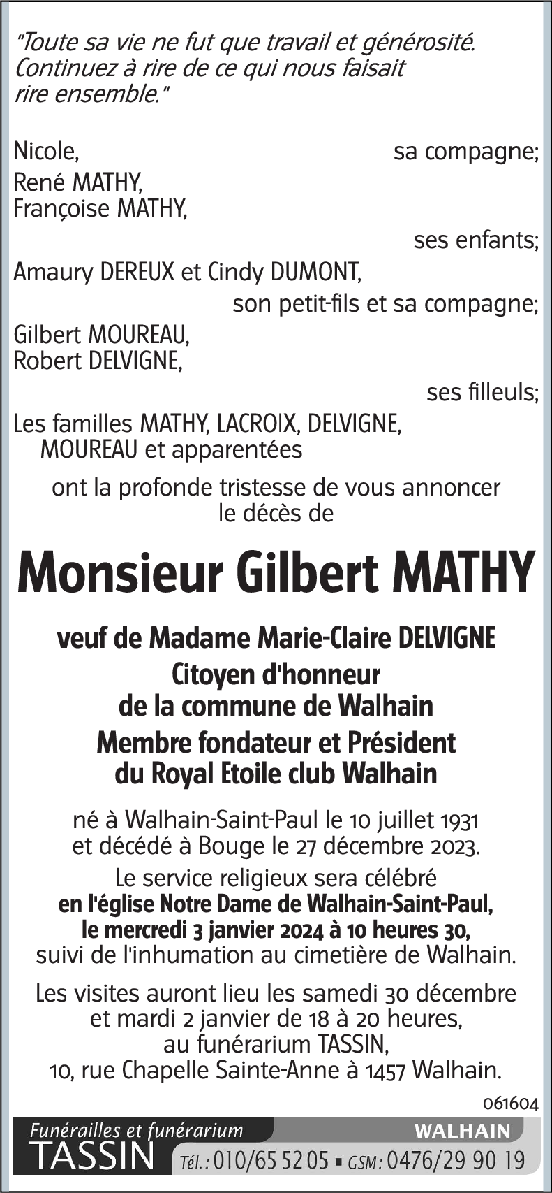 Gilbert Mathy