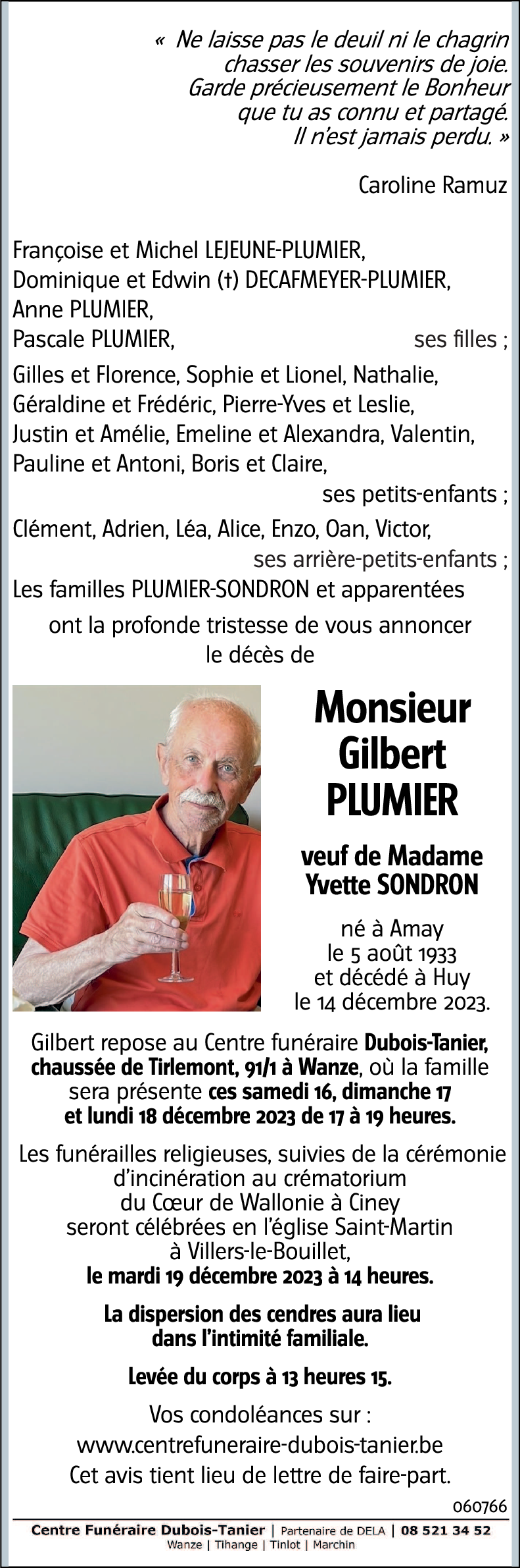 Gilbert PLUMIER