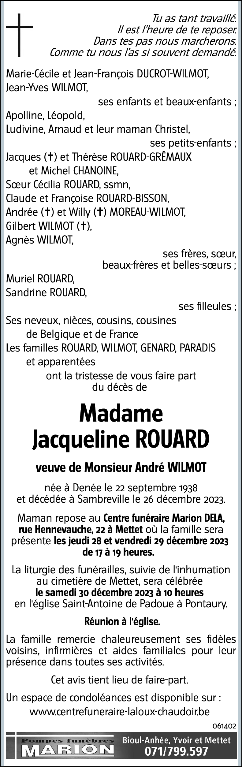 Jacqueline ROUARD