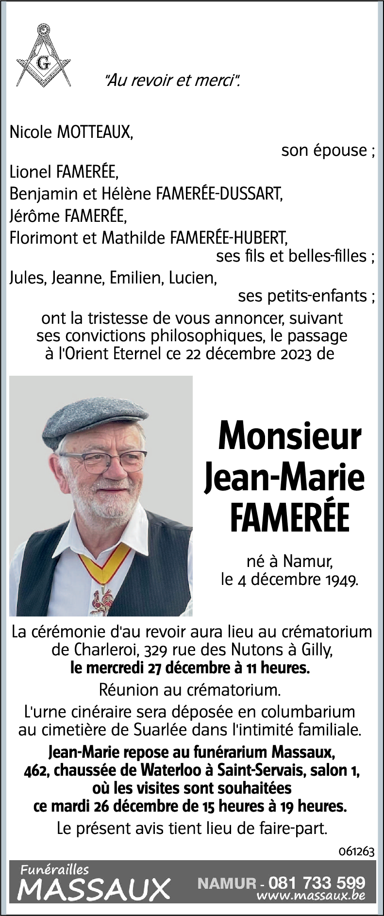 Jean-Marie FAMERÉE