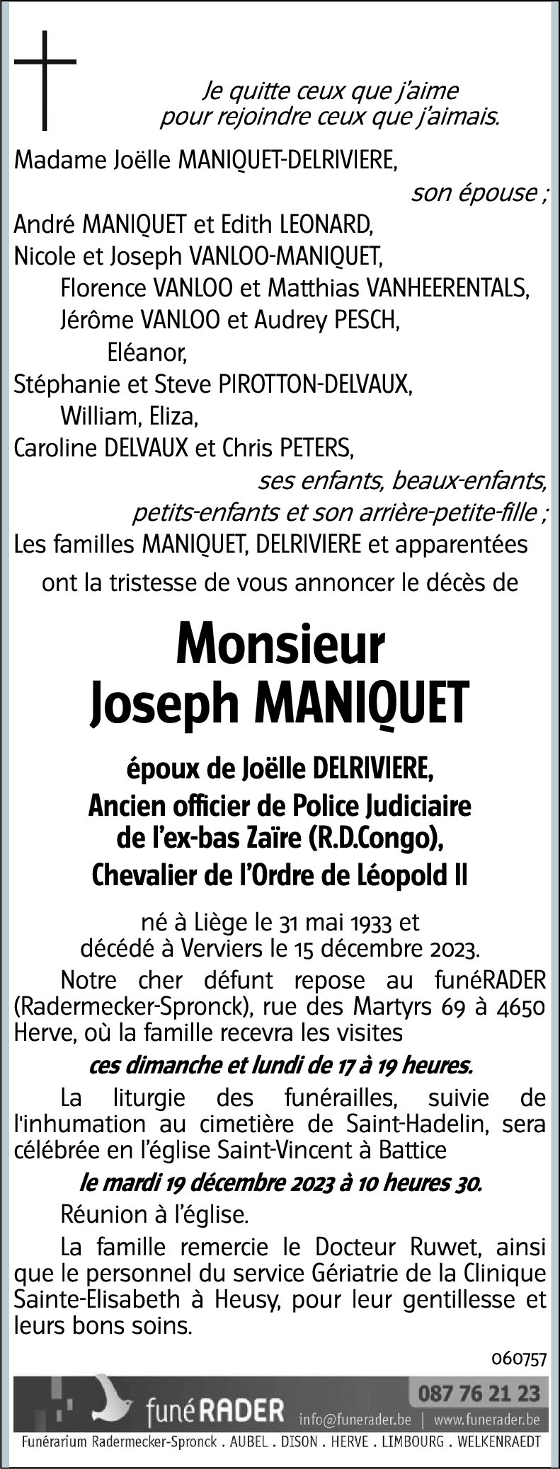 Joseph MANIQUET