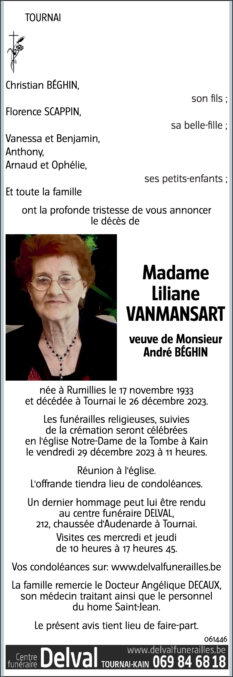 Liliane VANMANSART