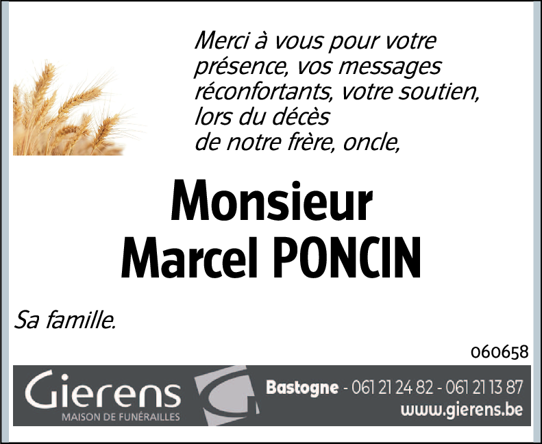 Marcel PONCIN