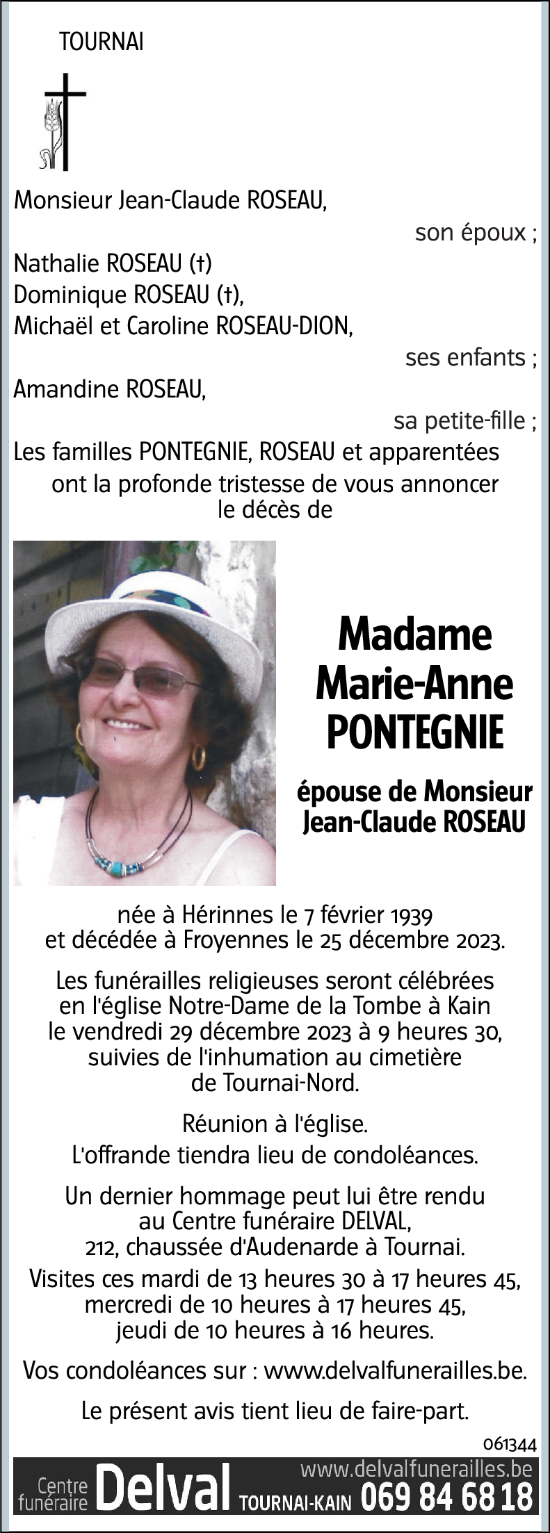 Marie-Anne PONTEGNIE