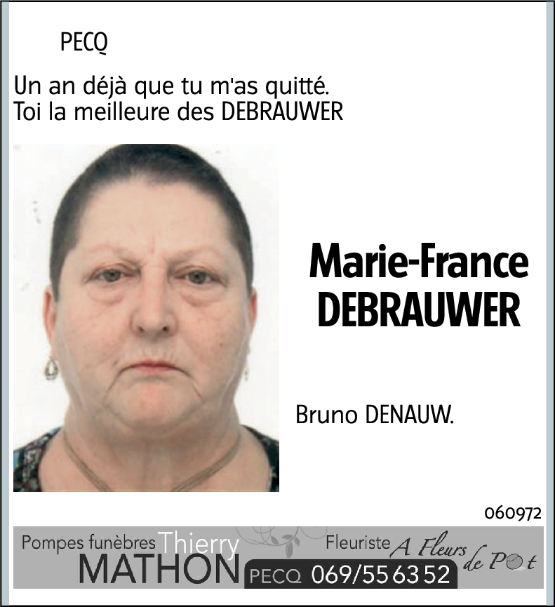 Marie-France DEBRAUWER