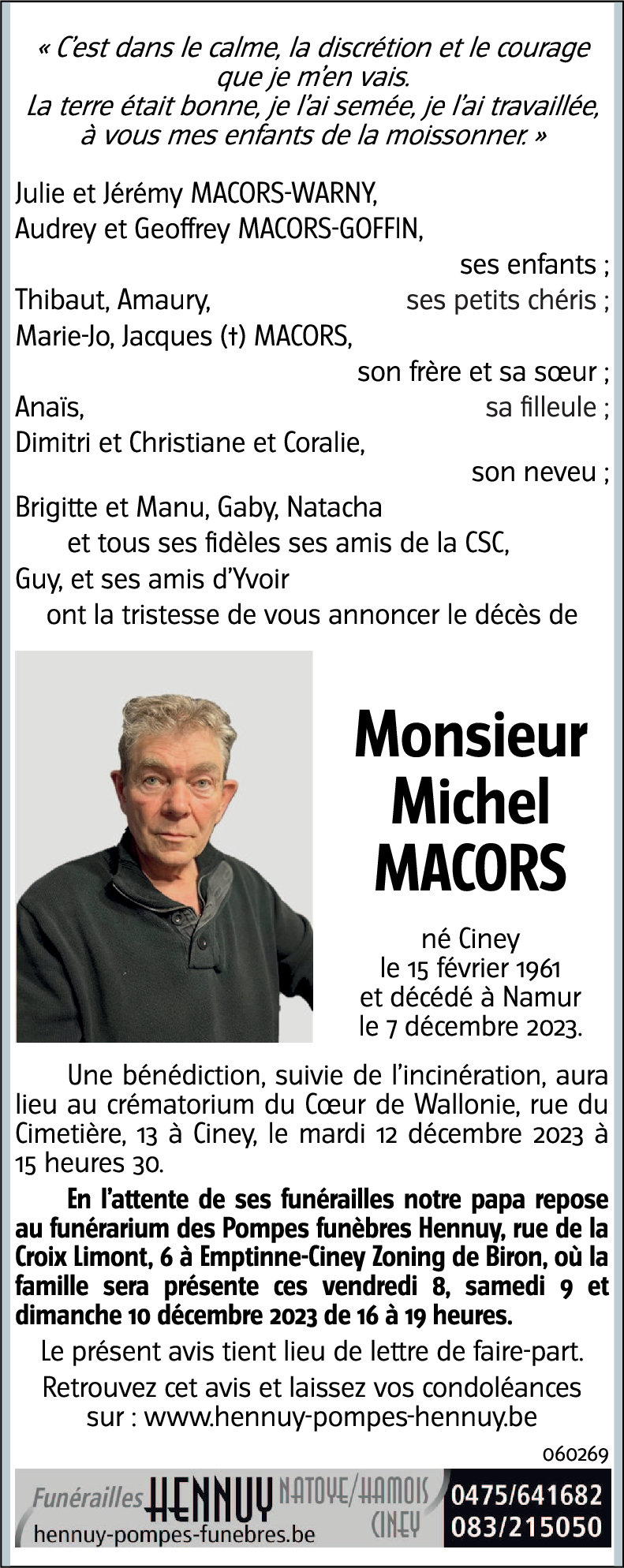 Michel MACORS