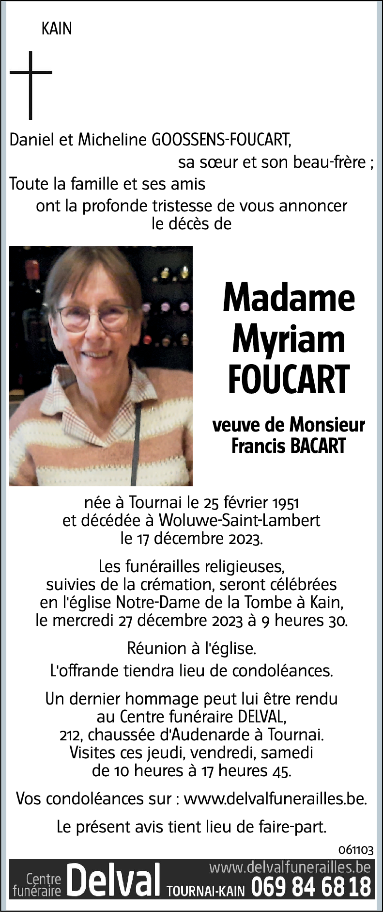 Myriam FOUCART