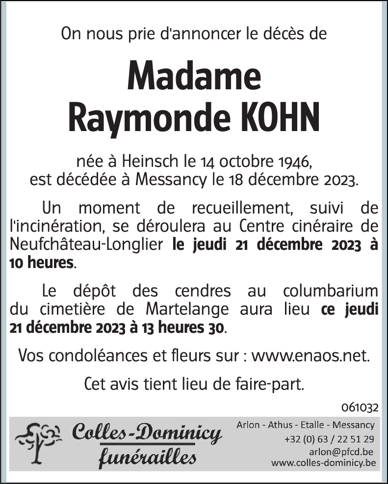 Raymonde KOHN