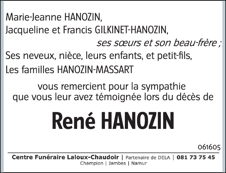 René HANOZIN