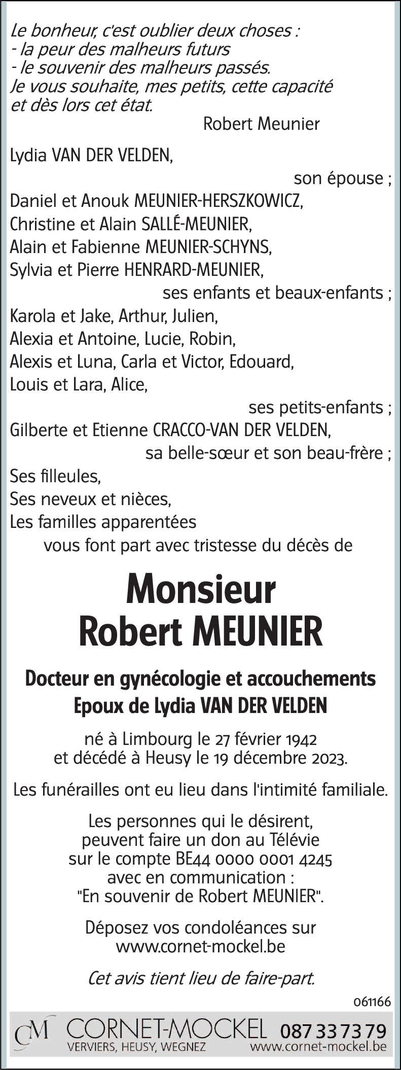 Robert MEUNIER