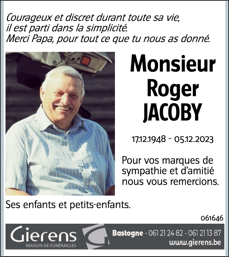 Roger JACOBY