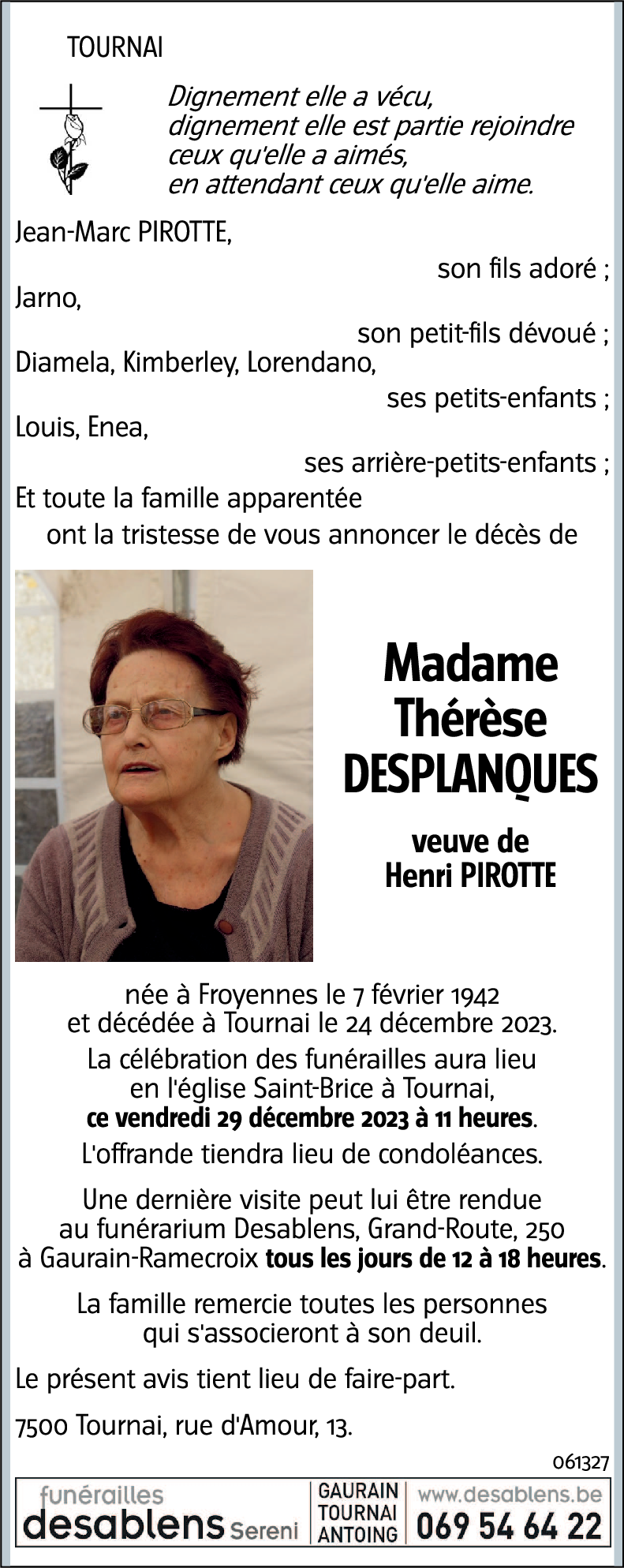 Thérèse DESPLANQUES