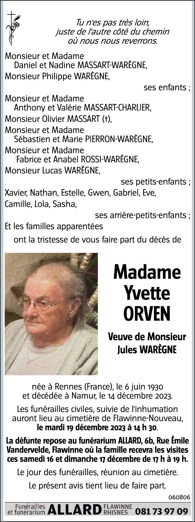 Yvette ORVEN