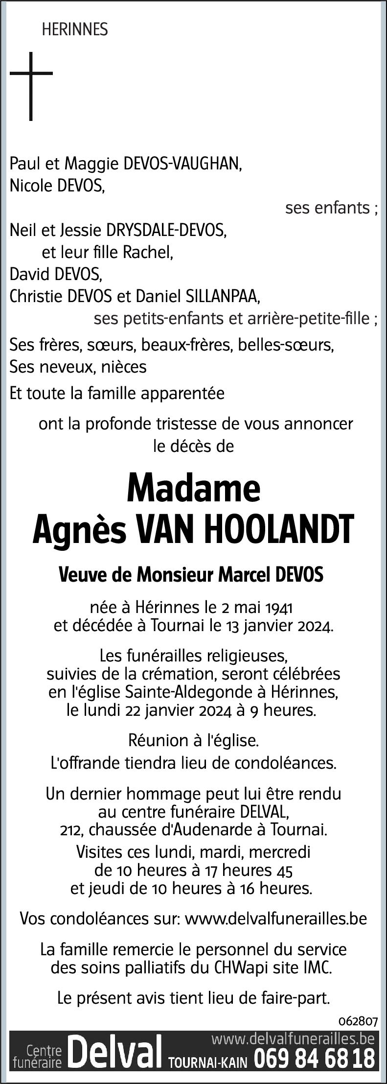 Agnès VAN HOOLANDT