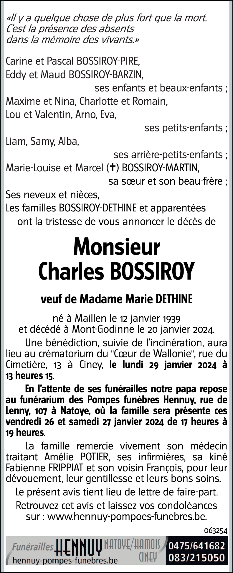 Charles BOSSIROY