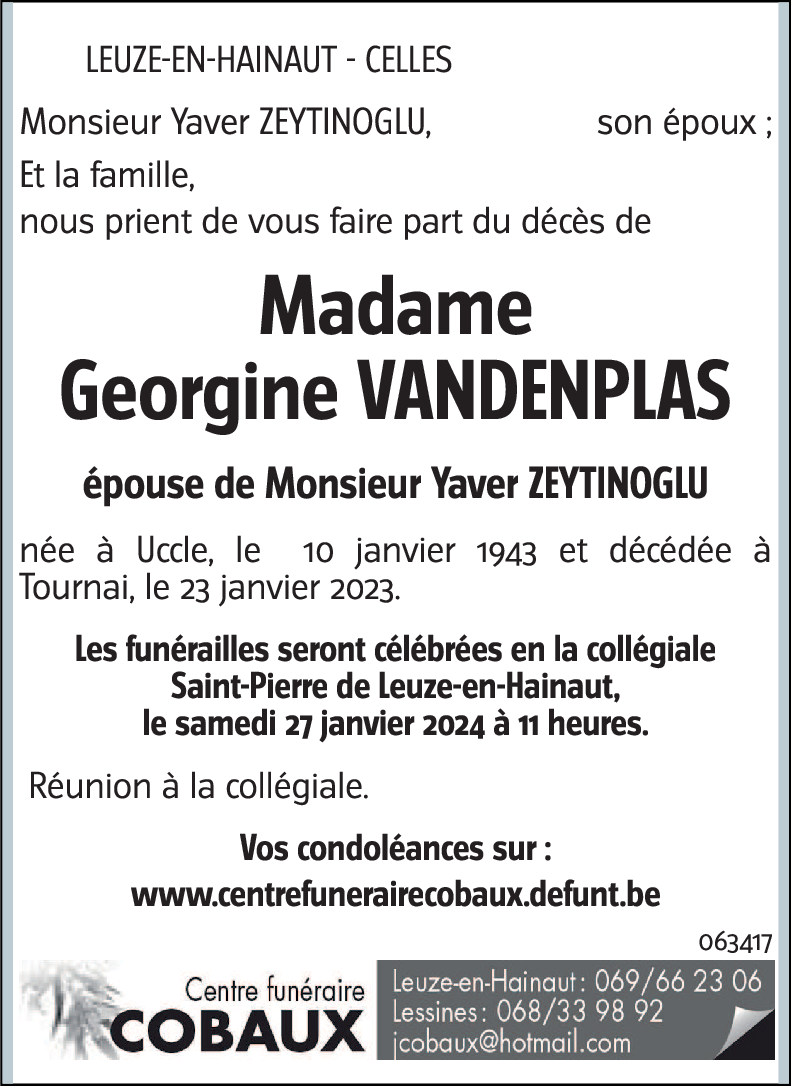 Georgine Marcelle VANDENPLAS