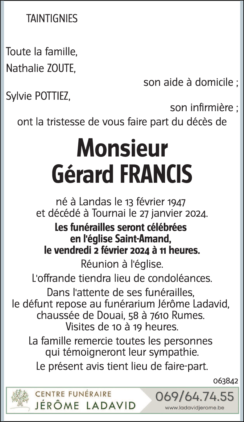 Gérard FRANCIS