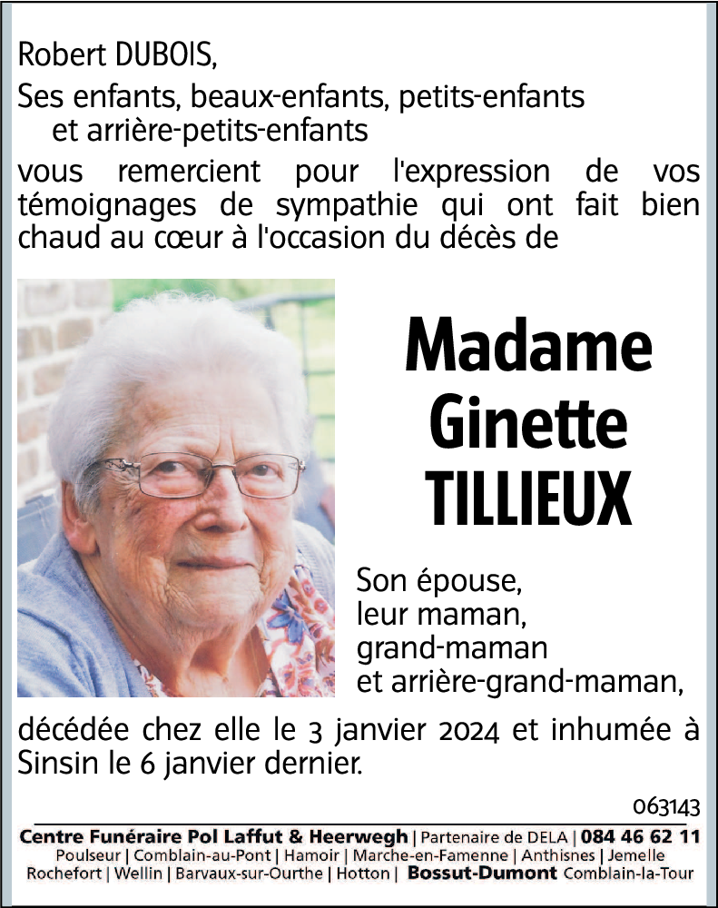 Ginette TILLIEUX