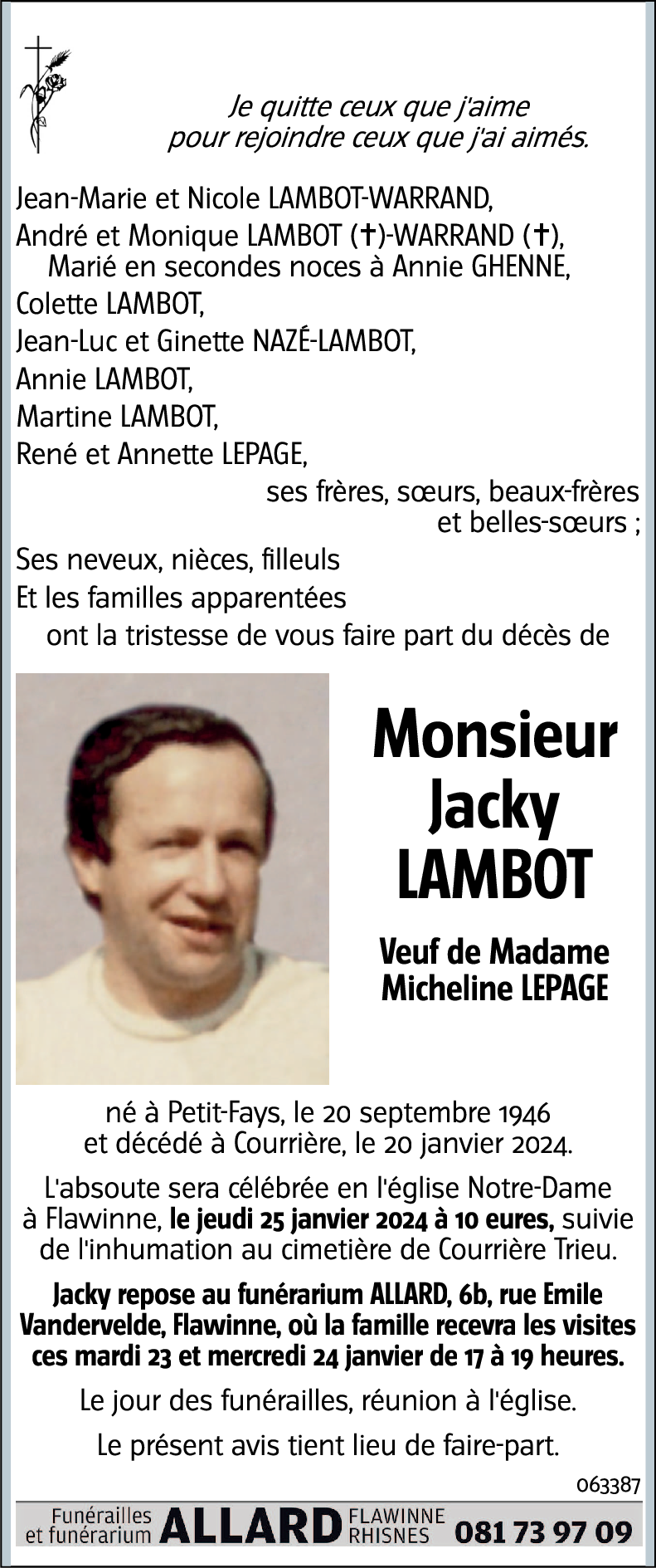 Jacky LAMBOT