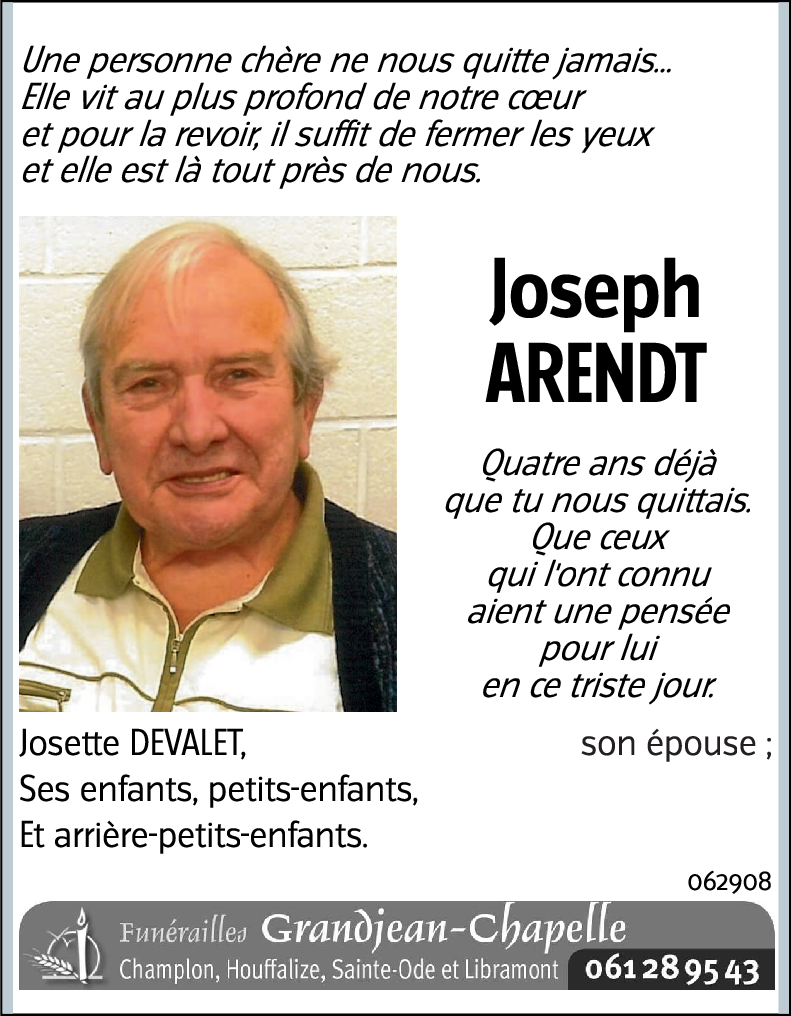 Joseph ARENDTY