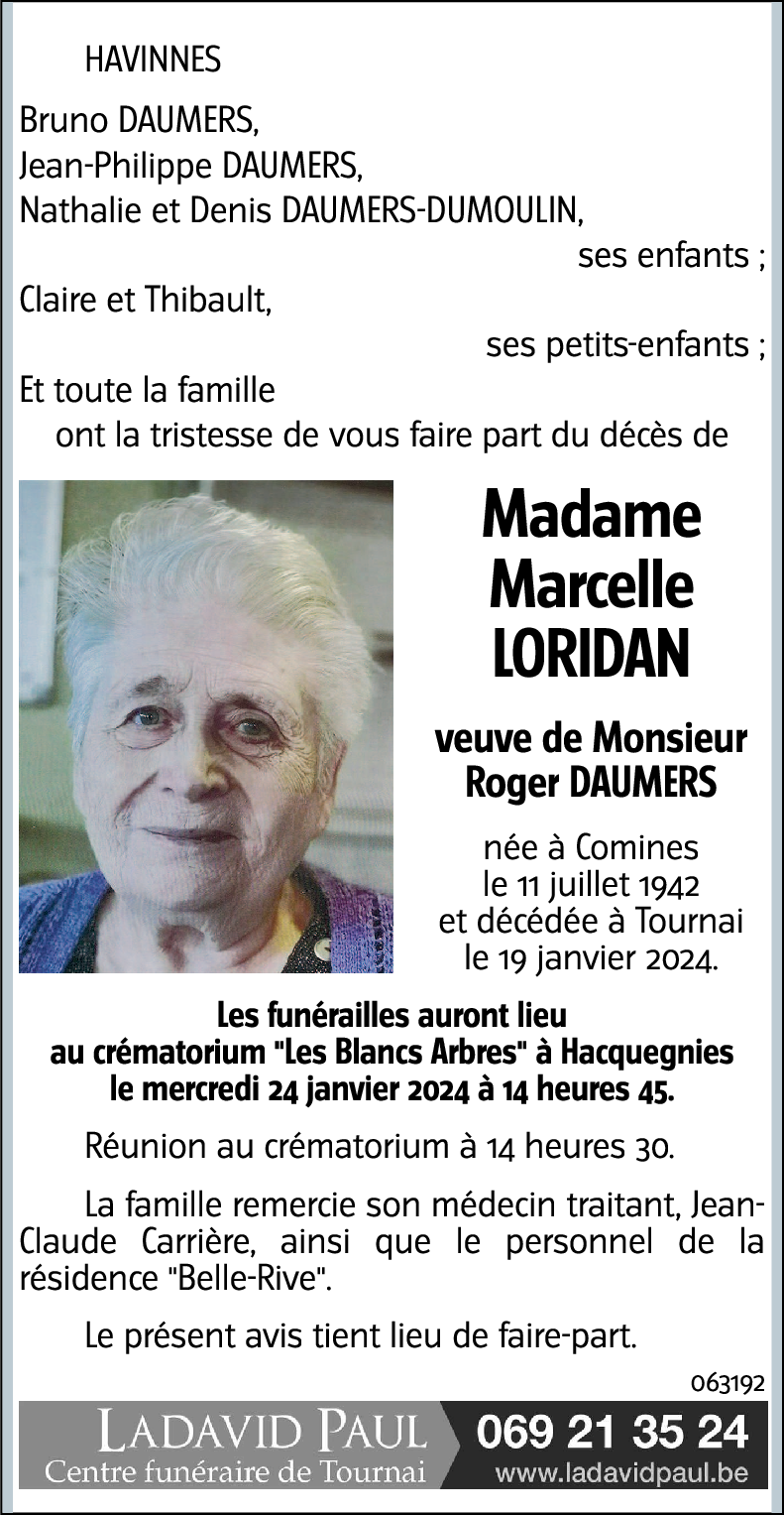 Marcelle LORIDAN