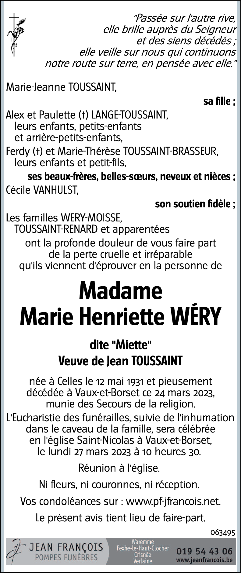 Marie Henriette Wery