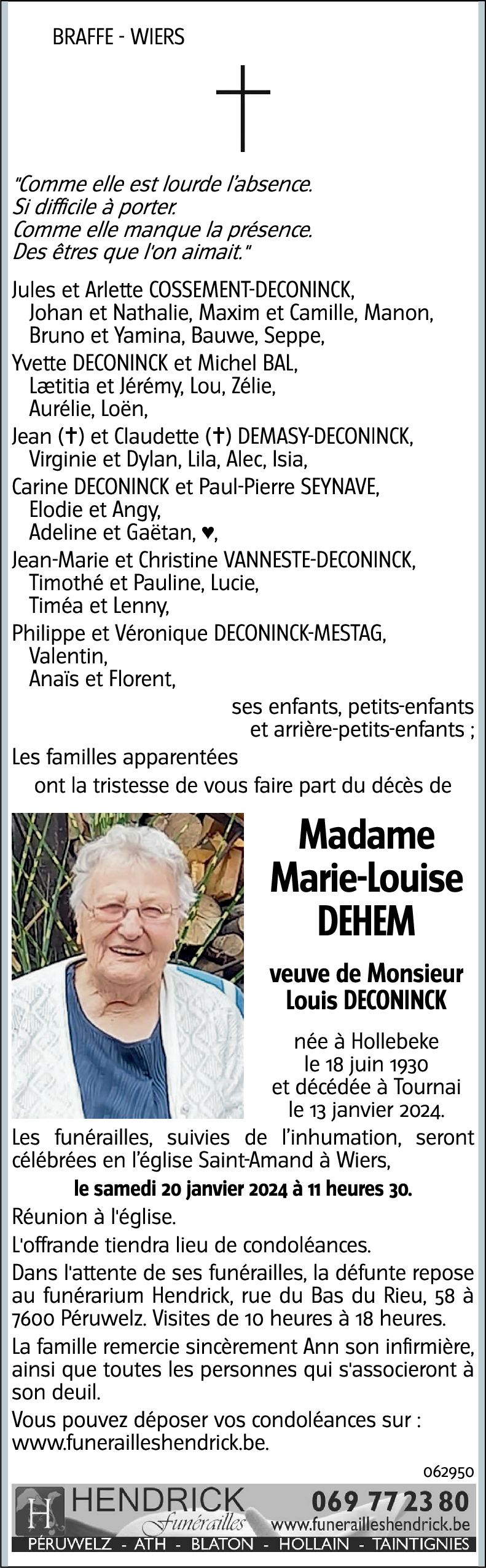 Marie-Louise DEHEM