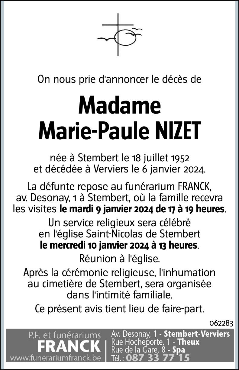 Marie-Paule NIZET