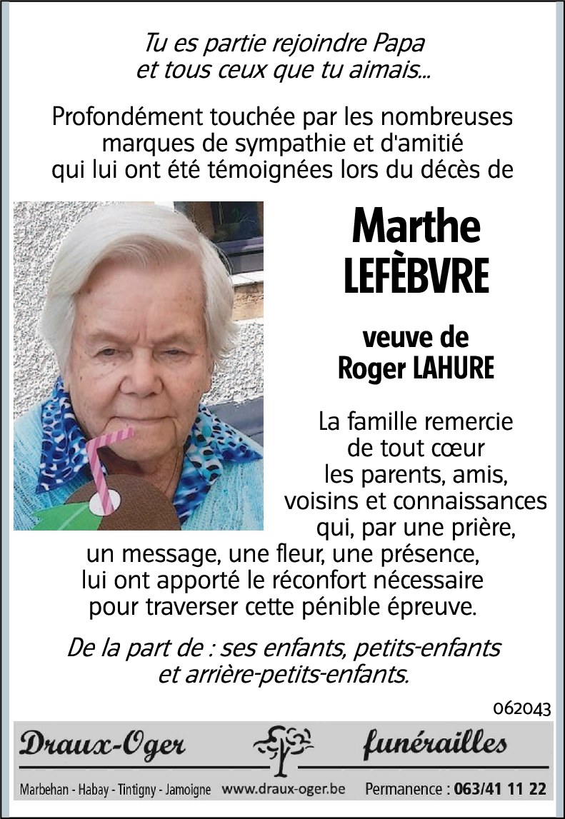 Marthe LEFEBVRE