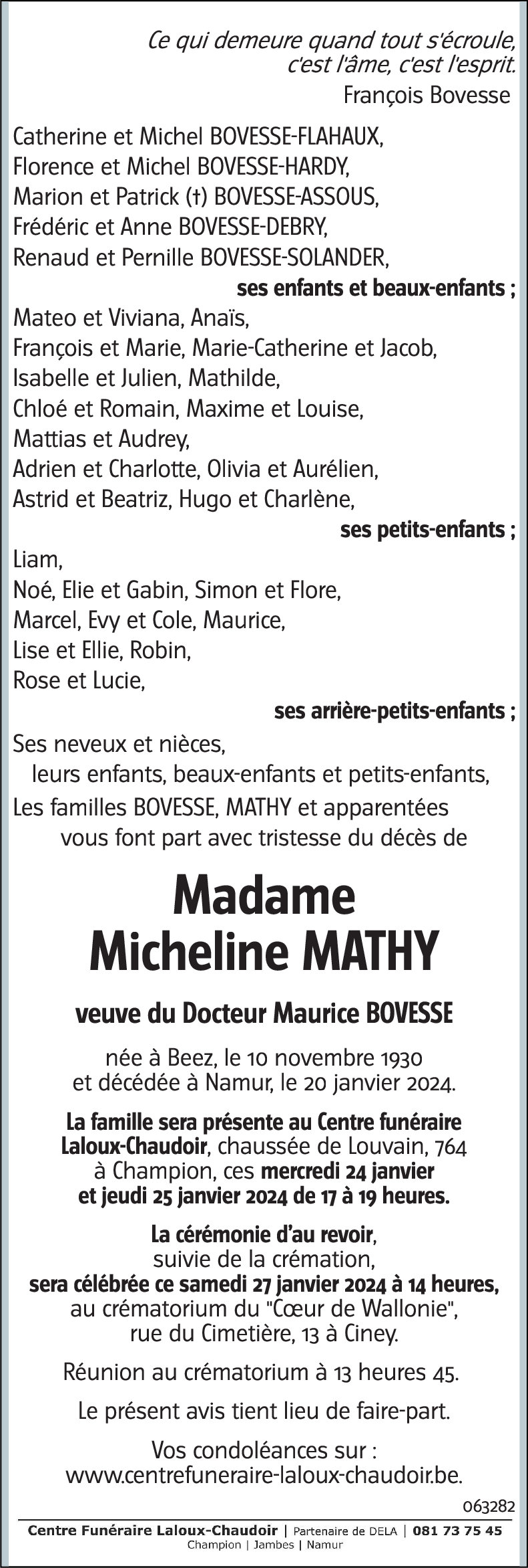 Micheline MATHY