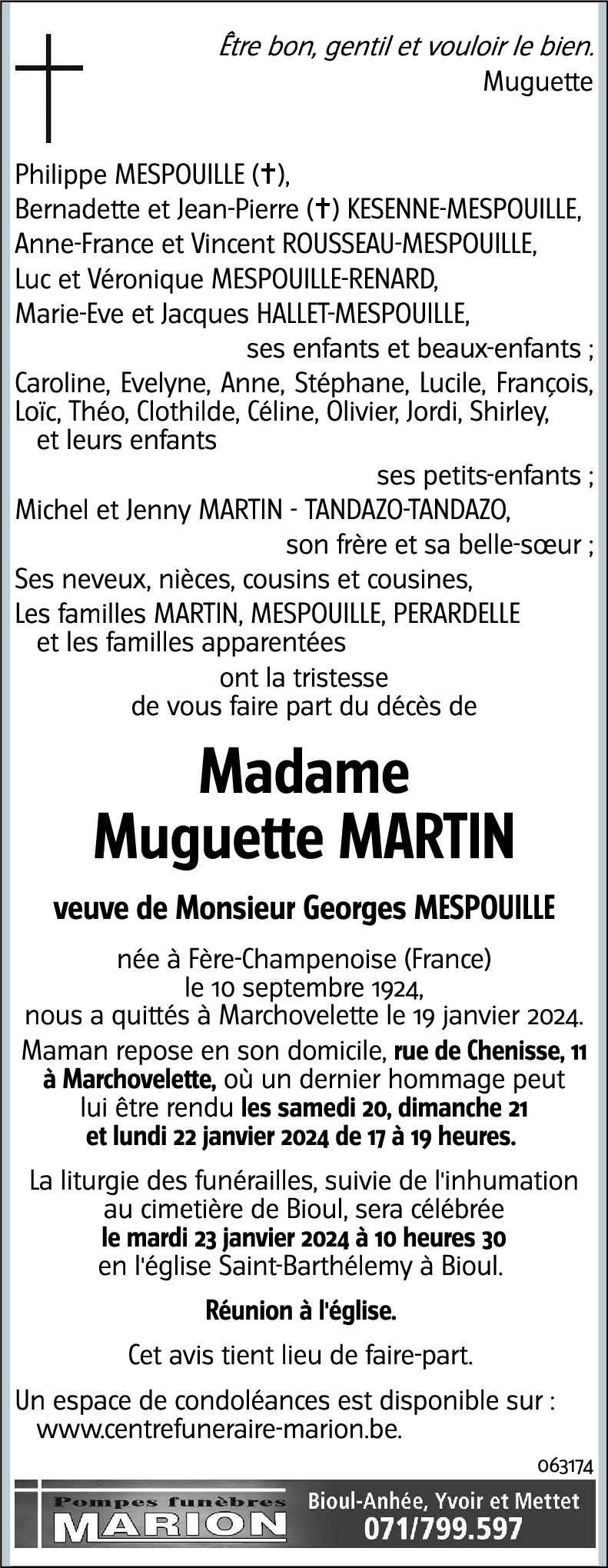 Muguette MARTIN