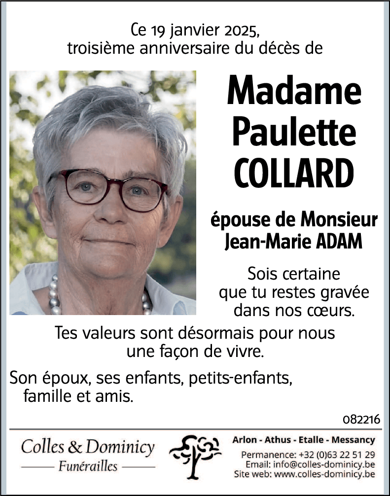 Paulette COLLARD