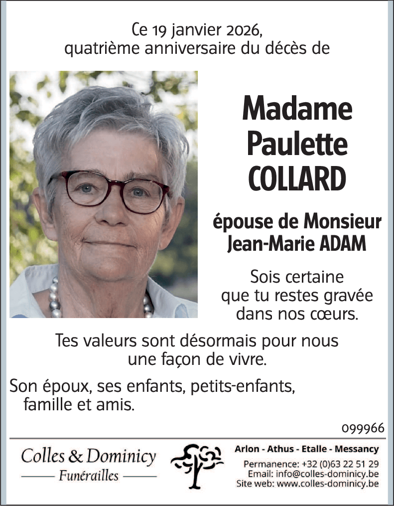 Paulette COLLARD