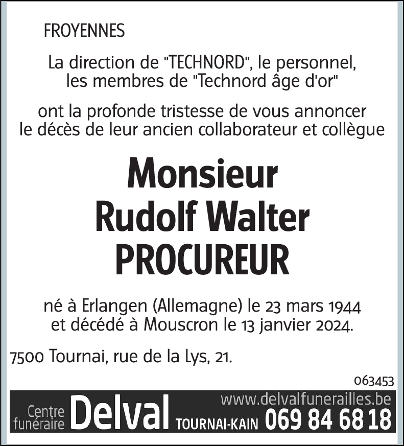 Rudolf Walter Procureur