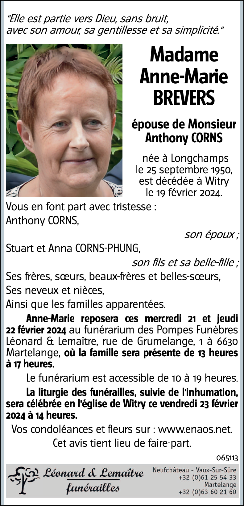 Anne-Marie BREVERS