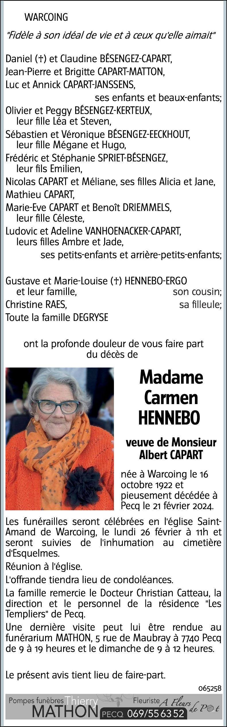 Carmen HENNEBO