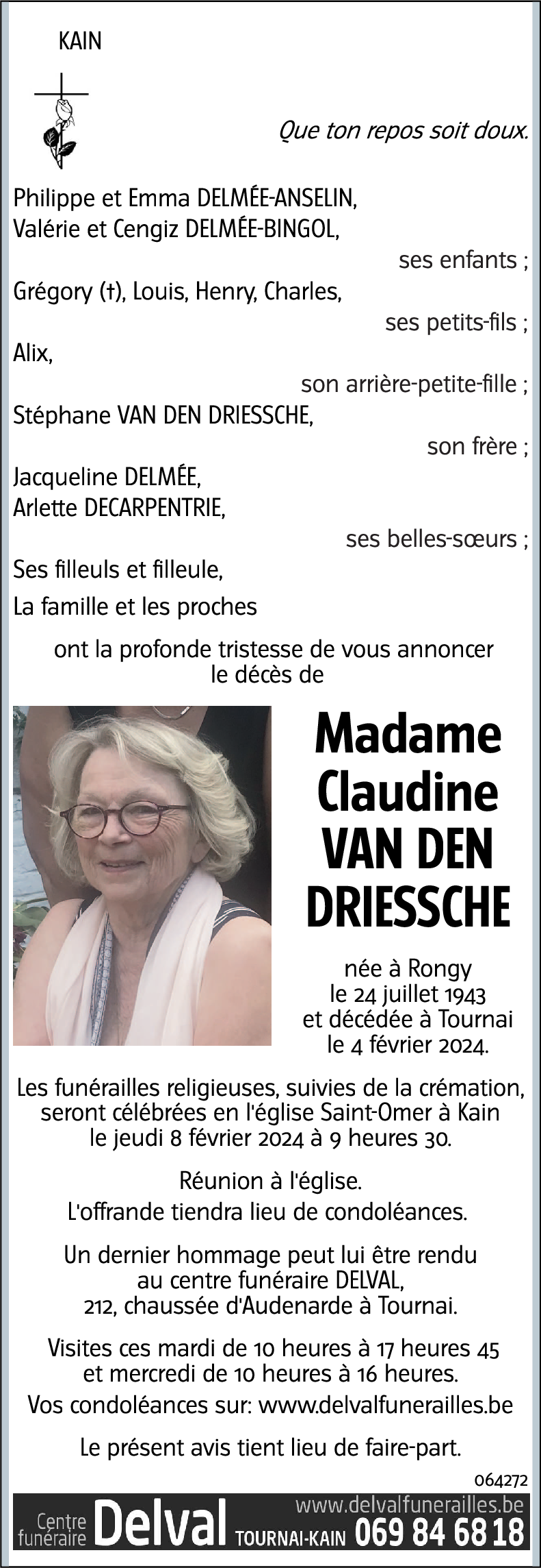 Claudine Van den driessche