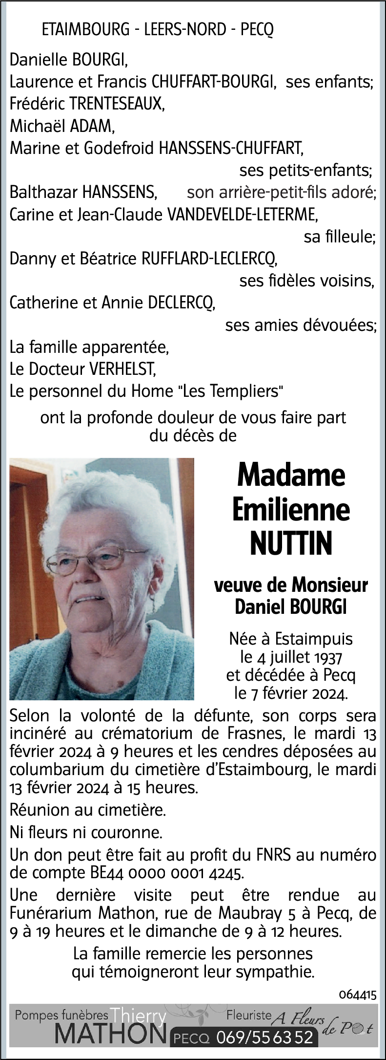 Emilienne NUTTIN