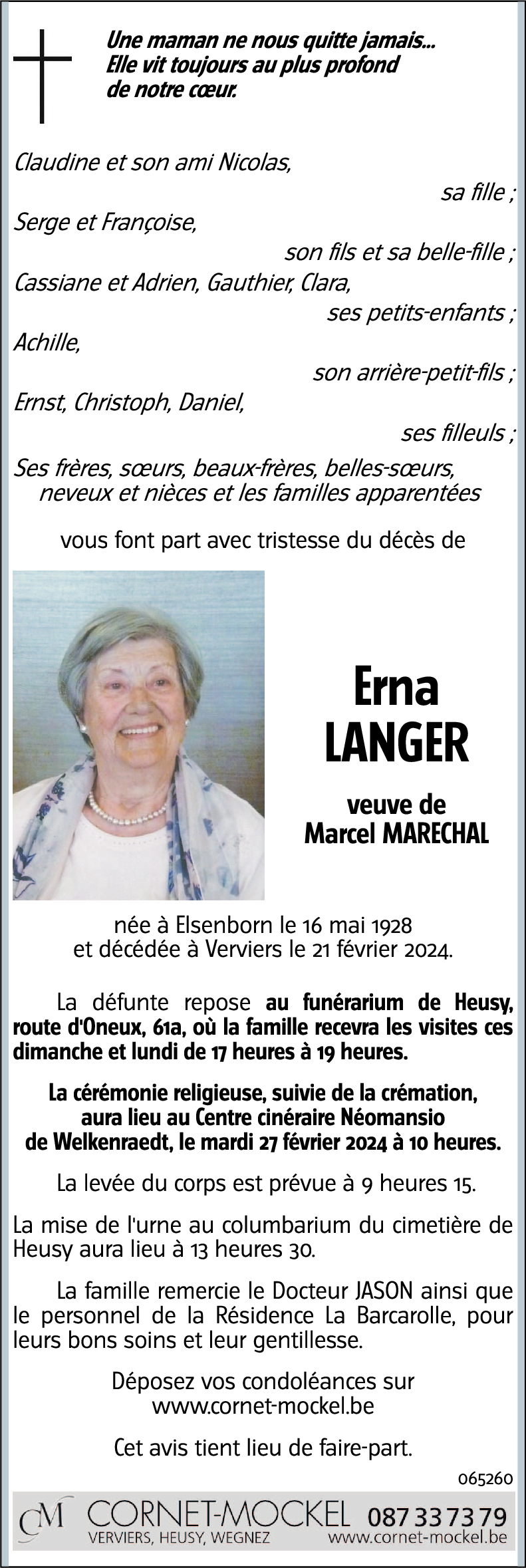 Erna LANGER