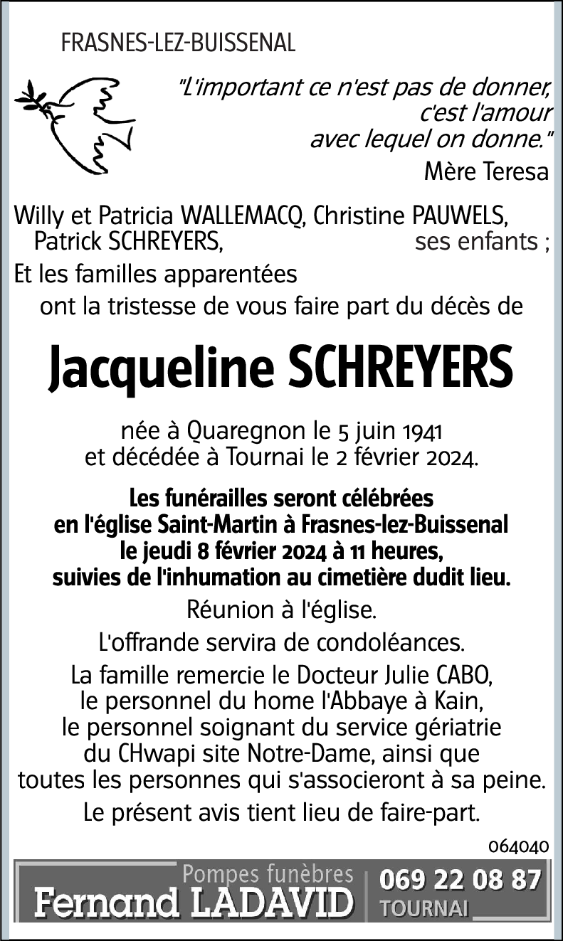 Jacqueline SCHREYERS