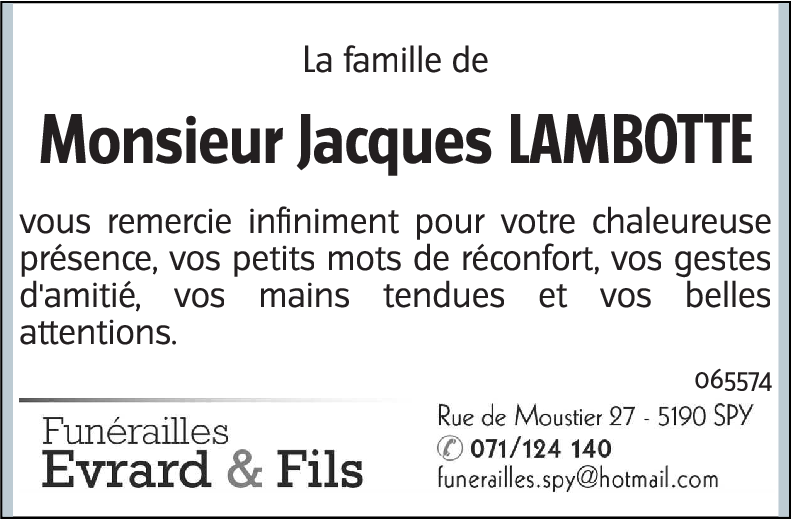 Jacques LAMBOTTE