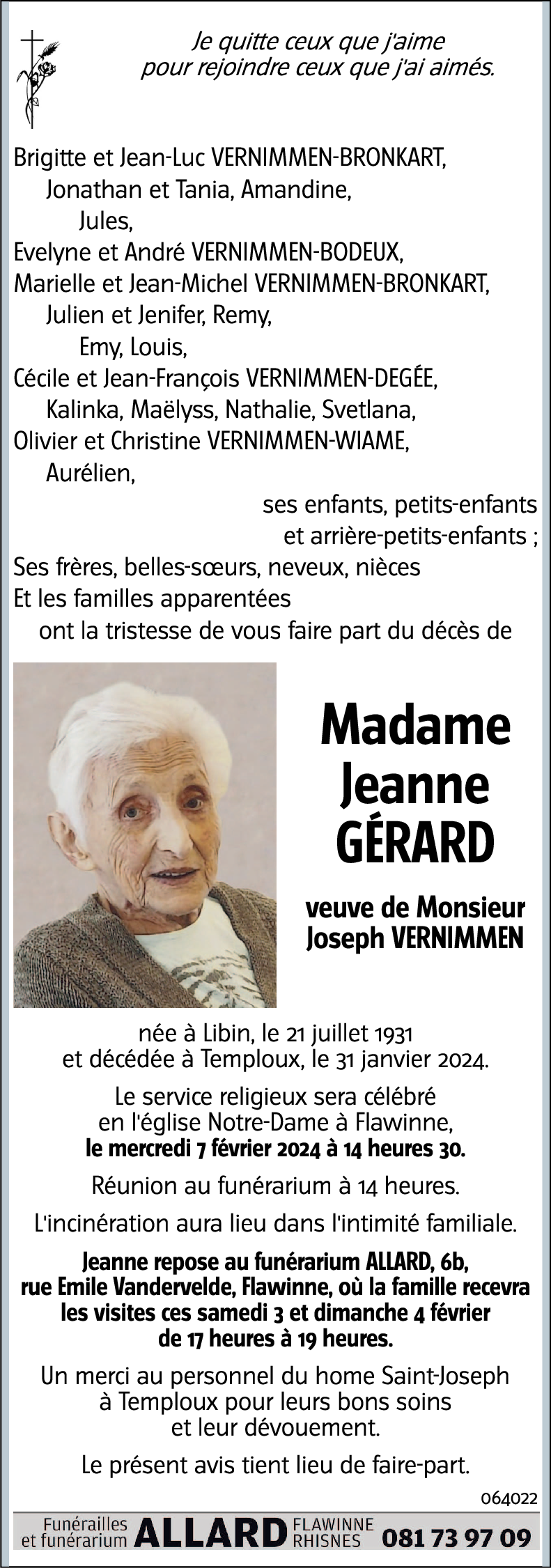 Jeanne GÉRARD