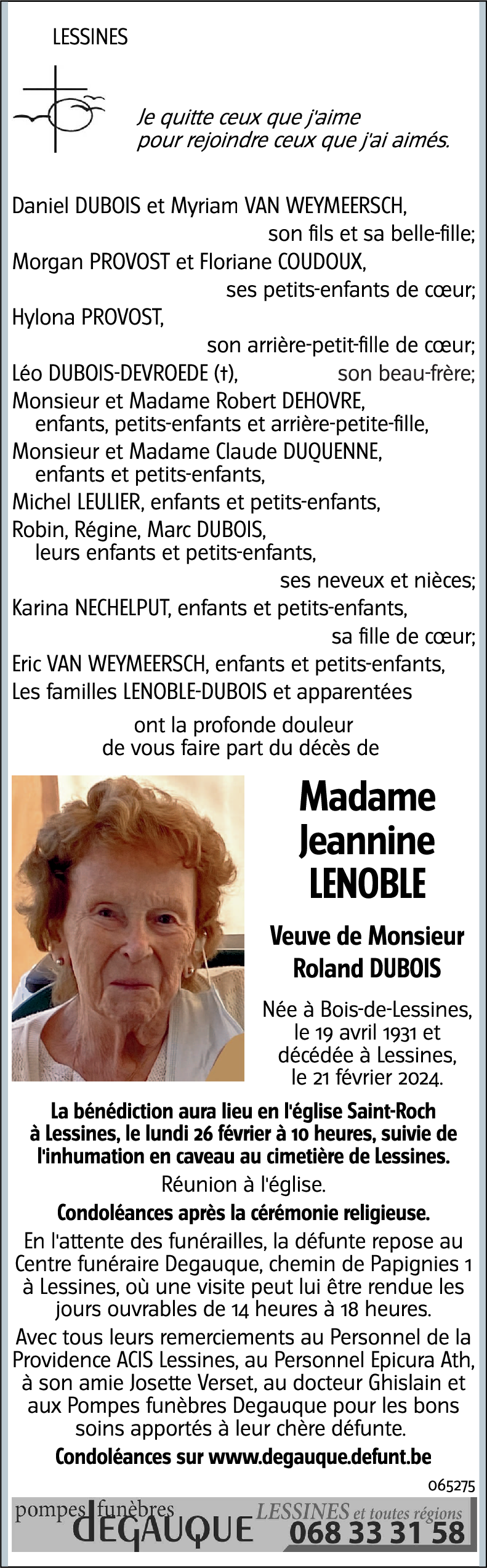 Jeannine LENOBLE