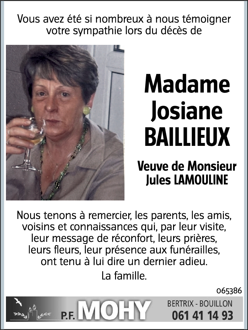 Josiane BAILLIEUX